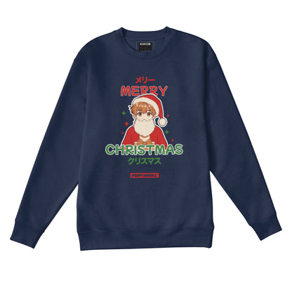 Anime Christmas sweatshirt for men and women.