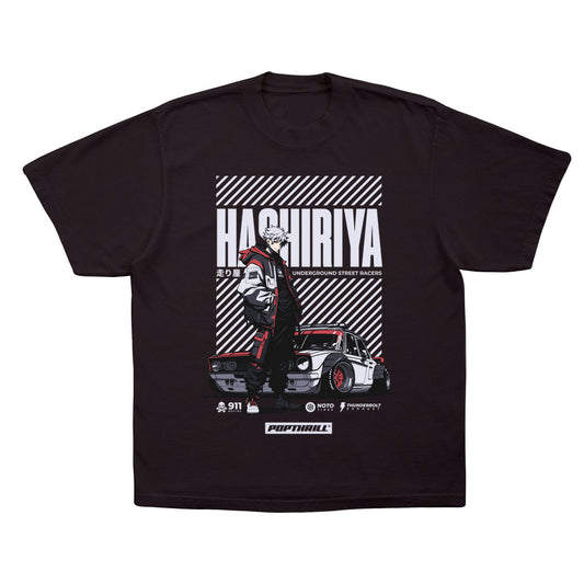 Anime t-shirt, hashiriya, japanese street racing.