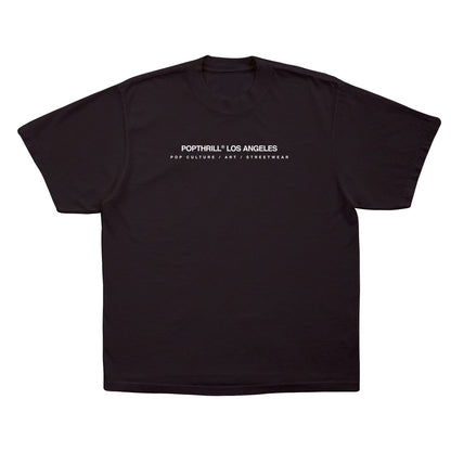 Streetwear t-shirt with brand logo on the front.